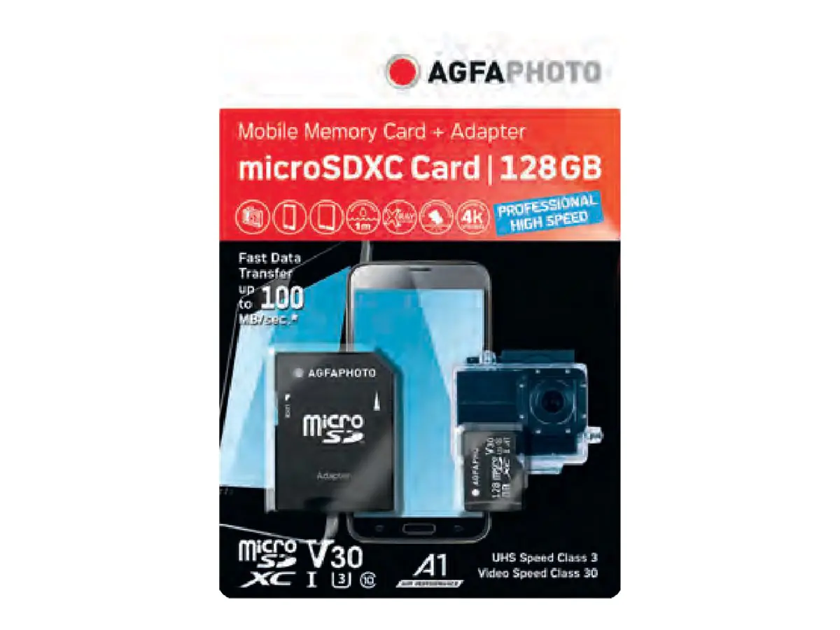 AgfaPhoto Flash-Speicherkarte (SD-Adapter inbegriffen) 10583