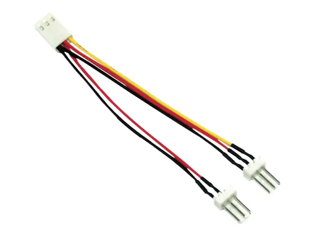 InLine Y-cable - Netzsplitter für Lüfter - Molex, 3-polig (M) zu Molex, 3-polig (W) - 10 cm (Packung mit 100)