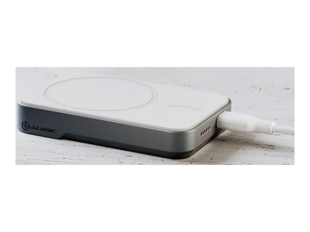 Alogic Matrix - Induktive Power Bank - 5000 mAh - 18 Watt - 12 A - Fast Charge (magnetisch, 24 pin U