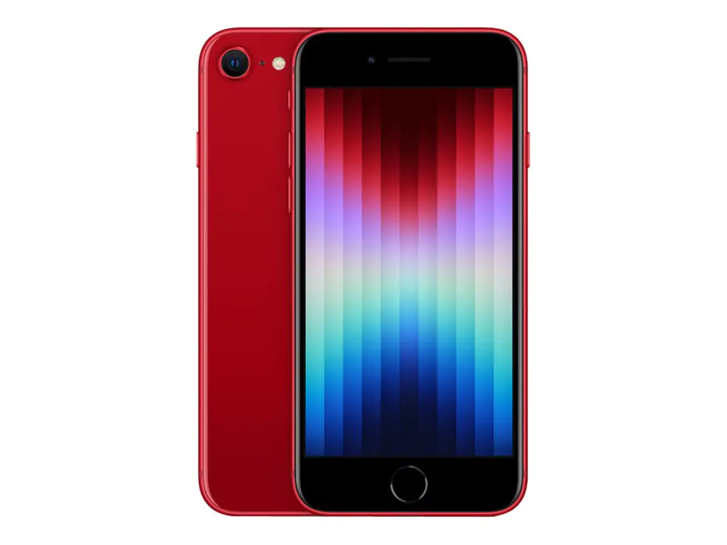 Apple iPhone SE (3rd generation) - (PRODUCT) RED - 5G Smartphone - Dual-SIM / Interner Speicher 128 GB - LCD-Anzeige - 4.7" - 1334 x 750 Pixel - rear camera 12 MP - front camera 7 MP - Rot