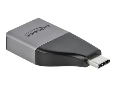 Delock - DisplayPort-Adapter - 24 pin USB-C (M) zu DisplayPort (W) - USB 3.2 Gen 1 / DisplayPort 1.2 - unterstützt 4K 60 Hz (3840 x 2160) - Grau