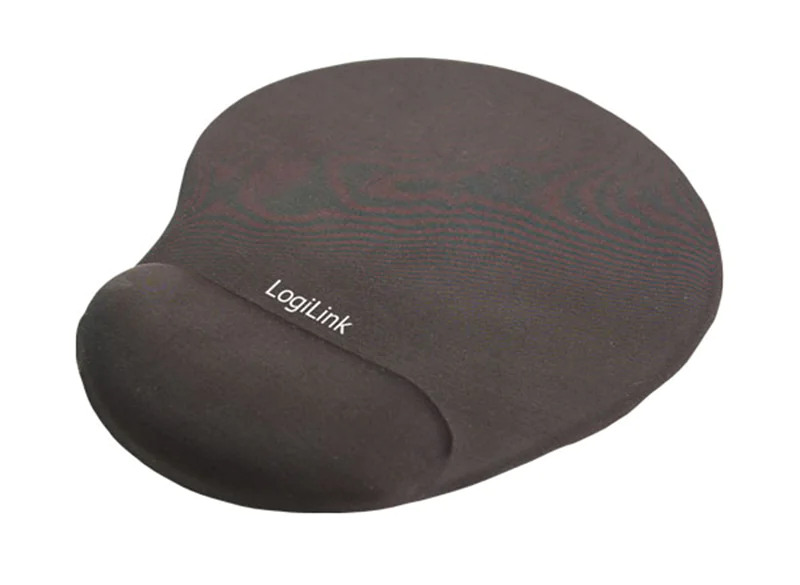 LogiLink Mousepad with GEL Wrist Rest Support - Mauspad mit Handgelenkpolsterkissen