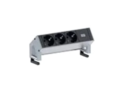 Bachmann DESK 2 - Steckdosenleiste - Eingabe, Eingang GST18 - Ausgangsanschlüsse: 3 - 1.5 m - Deutschland - weiß, RAL 9010