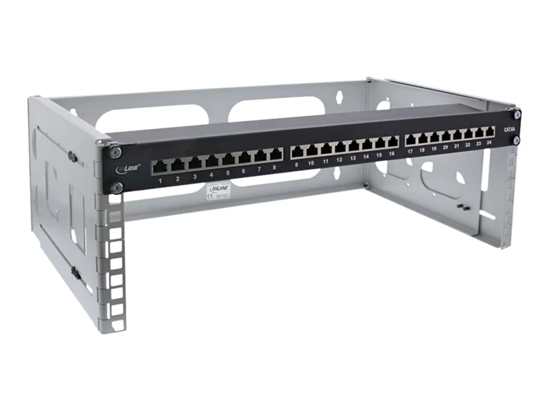 InLine 19" Rack zur Wandmontage - 4HE - 24-40 cm Tiefe - grau RAL7035 19104C