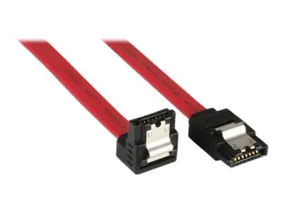 InLine - SATA-Kabel - SATA zu SATA - 15 cm - 90° Stecker, eingerastet