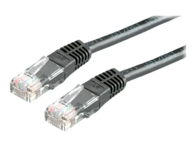 Roline - Patch-Kabel - RJ-45 (M) zu RJ-45 (M) - 30 cm - UTP - CAT 6 - Schwarz