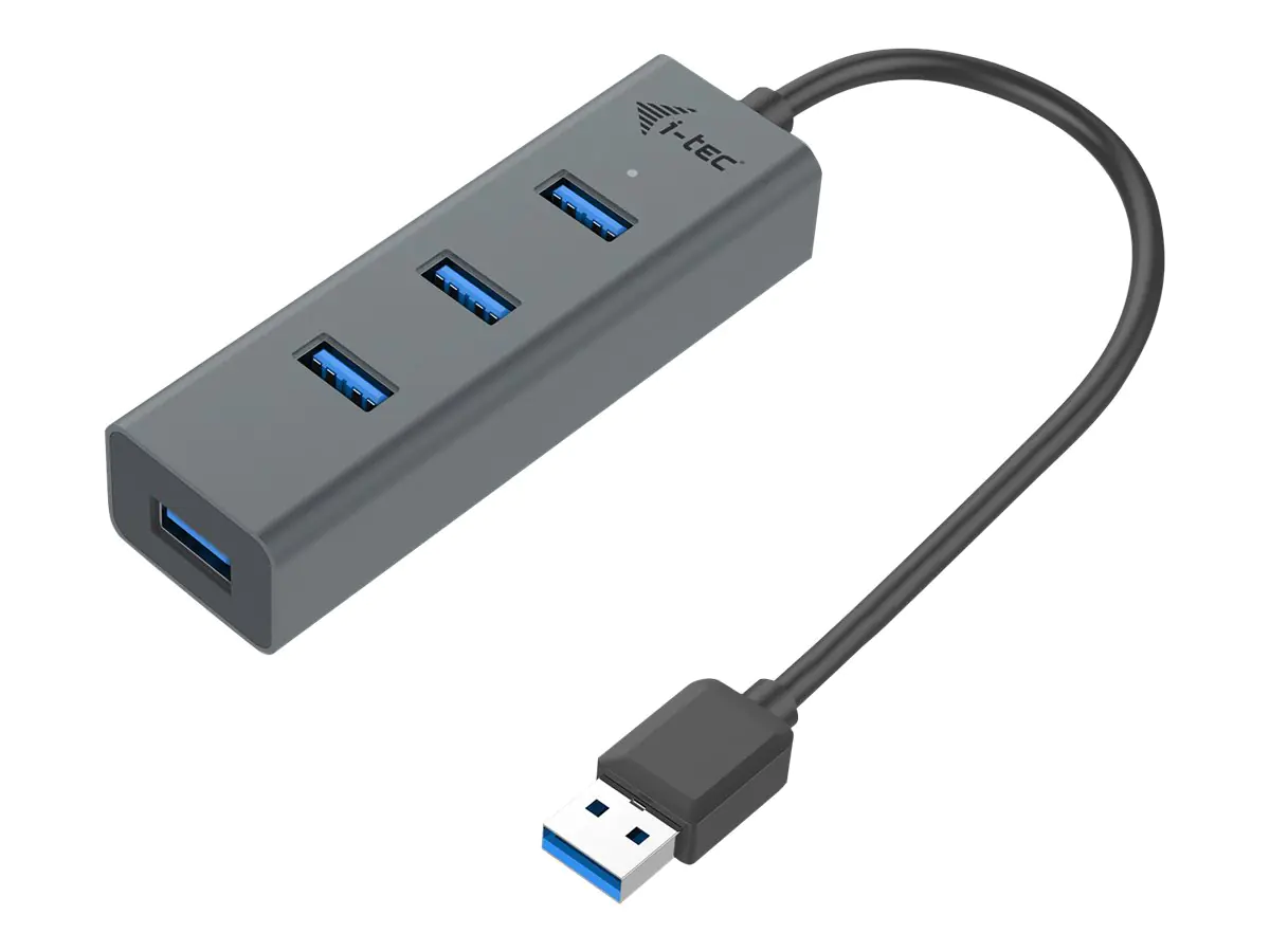 i-Tec USB 3.0 Metal Passive HUB - Hub - 4 x SuperSpeed USB 3.0 - Desktop