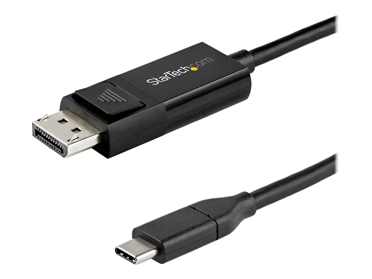 StarTech 3ft/1m USB C to DisplayPort 1.4 Cable 8K 60Hz/4K, Bidirectional DP to USB-C or USB-C to DP Reversible Video Adapter Cable, HBR3/HDR/DSC, USB Type C/Thunderbolt 3 Monitor Cable - 8K USB-C to DP Cable (CDP2DP141MBD) - DisplayPort-Kabel - 24 pin USB