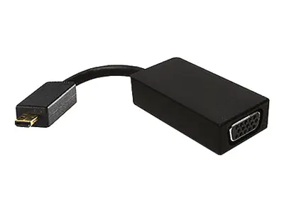 Icy Box Videoanschluss micro HDMI VGA IB-AC503 geschirmt Schwarz