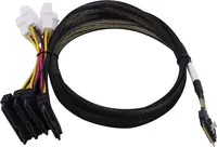 Microchip Adaptec - Internes SAS-Kabel - 1x8 Slim SAS (SFF-8654) zu U.3 (SFF-8639) - 80 cm
