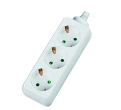 DEXLAN Steckdosenleiste 3-fach Anschlussleitung 3.0 m weiß - Steckdosenleiste