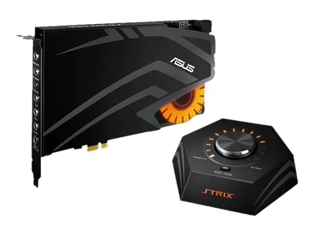 ASUS Strix Raid DLX - Soundkarte - 24-Bit - 192 kHz - 124 dB S/N - 7.1 - PCIe - CM6632A