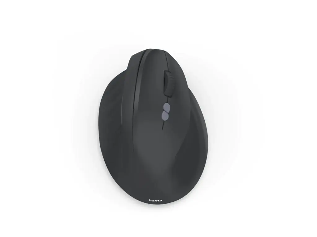 Hama EWM-500R - Vertikale Maus - ergonomisch - Für Rechtshänder - optisch - 7 Tasten - kabellos - 2.4 GHz - kabelloser Empfänger (USB) 00173088