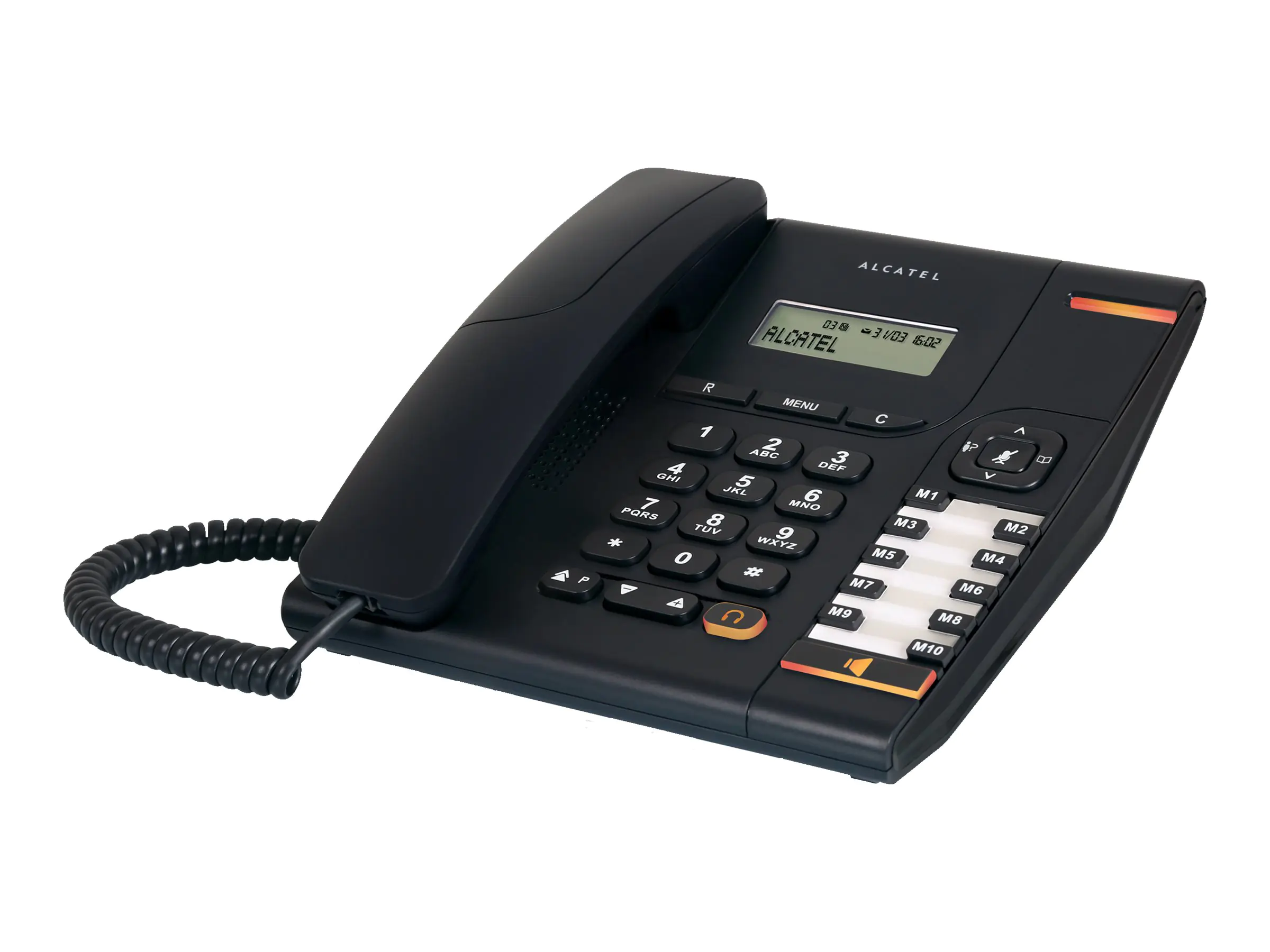 Alcatel Temporis 580 - Telefon mit Schnur mit Rufnummernanzeige - Schwarz