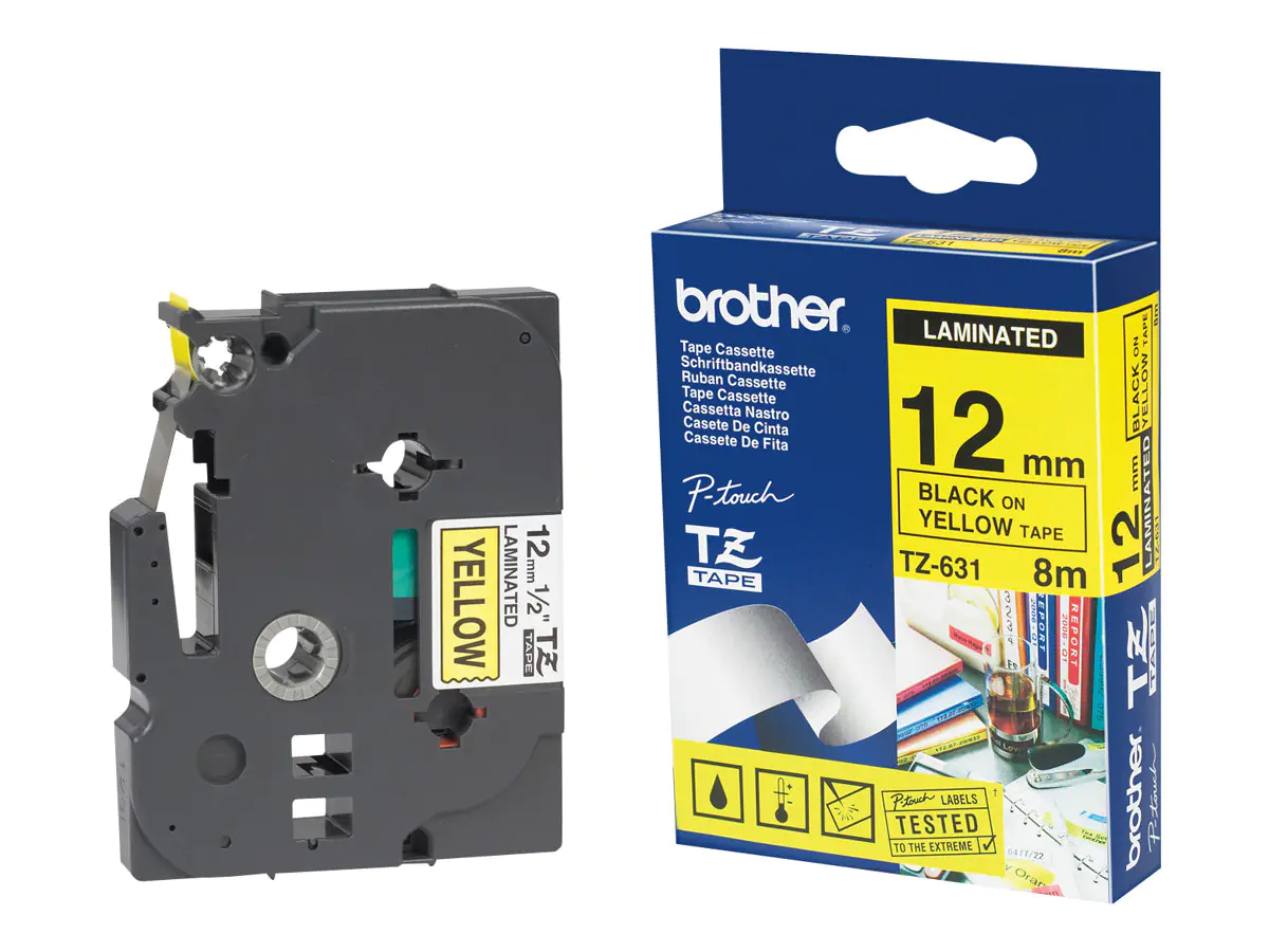 Brother Schwarz, durchsichtig - Rolle (1,2 cm x 7,7 m) TC101