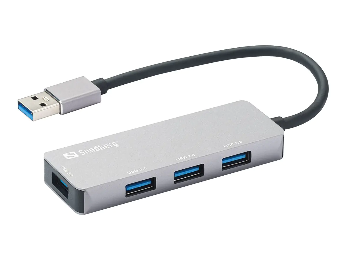 SANDBERG Hub - 1 x SuperSpeed USB 3.0 + 3 x USB 2.0 333-67