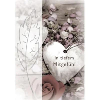 Perleberg Faltkarte Basic Classic Trauerkarte 240g/m² mehrfarbig Geburtstag Zum Geburtstag Herzlichen Glückwunsch