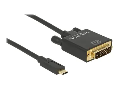 DeLOCK - Externer Videoadapter - Parade PS171 - USB-C - DVI - Schwarz - retail