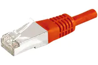 Dexlan - Patch-Kabel - RJ-45 (M) zu RJ-45 (M) - 25 m - FTP - CAT 6a - geformt - Rot