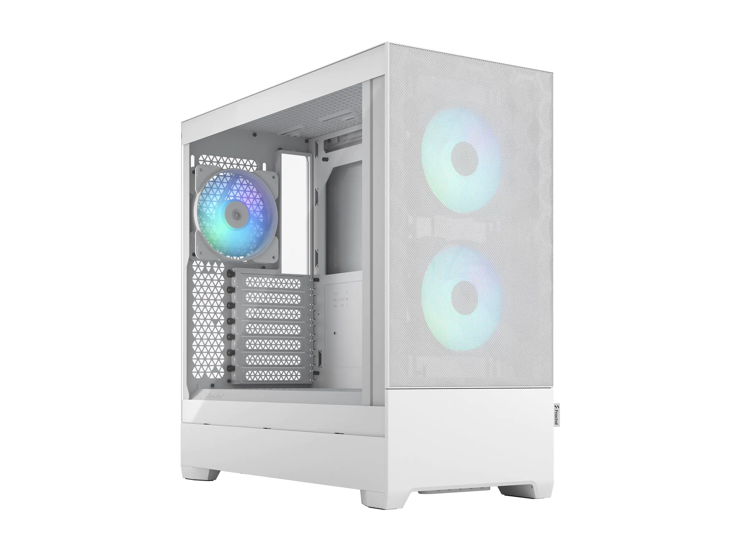 Fractal Design Pop Air - Tower - ATX - Seitenteil mit Fenster (gehärtetes Glas) - keine Spannungsversorgung (ATX) - White TG Clear Tint - USB/Audio - für Fractal Design Model D, Type D
