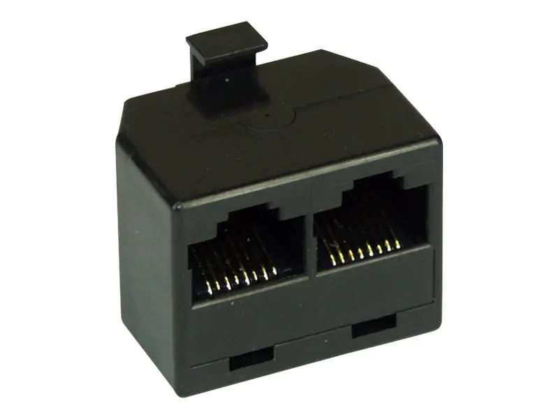 InLine - ISDN-Splitter - RJ-45 (M) zu RJ-45 (W) - Schwarz