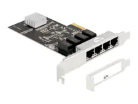 Delock - Netzwerkadapter - PCIe 2.0 x4 Low-Profile - Gigabit Ethernet x 4