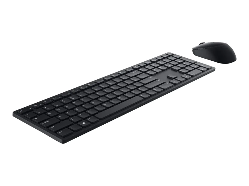 Dell Pro KM5221W - Tastatur-und-Maus-Set - kabellos - 2.4 GHz - QWERTY - US International - Schwarz