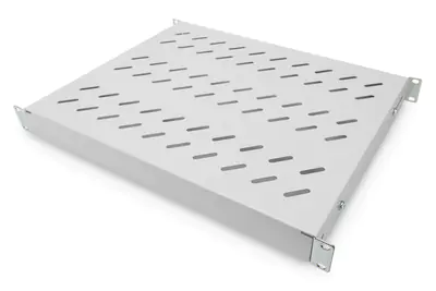 DIGITUS Fachboden mit variablen Befestigungsschienen zum Festeinbau in 483 mm (19")-Schränke DN-97644