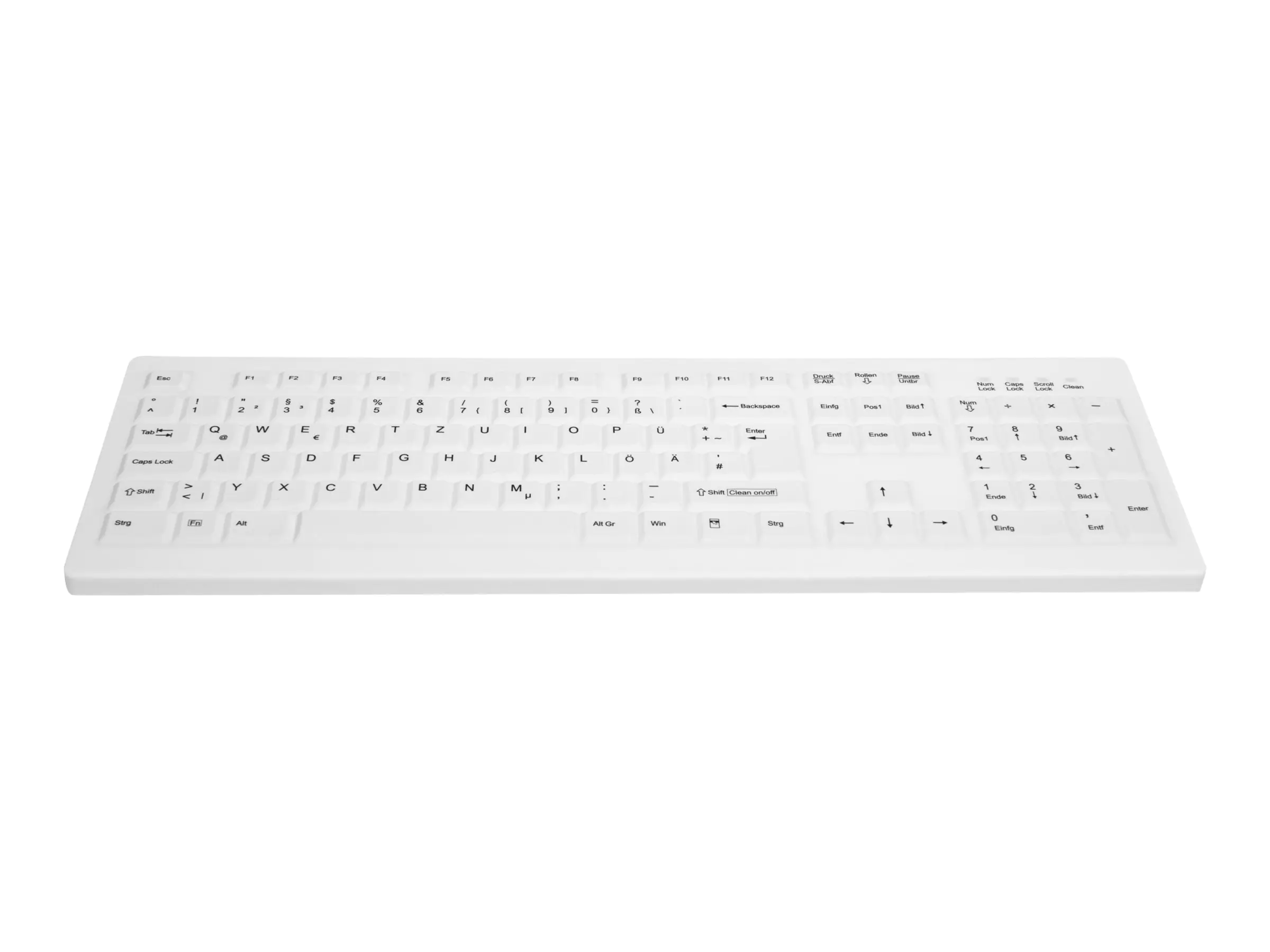 Active Key MedicalKey AK-C8100 - Tastatur - kabellos - 2.4 GHz - AZERTY - Französisch - weiß