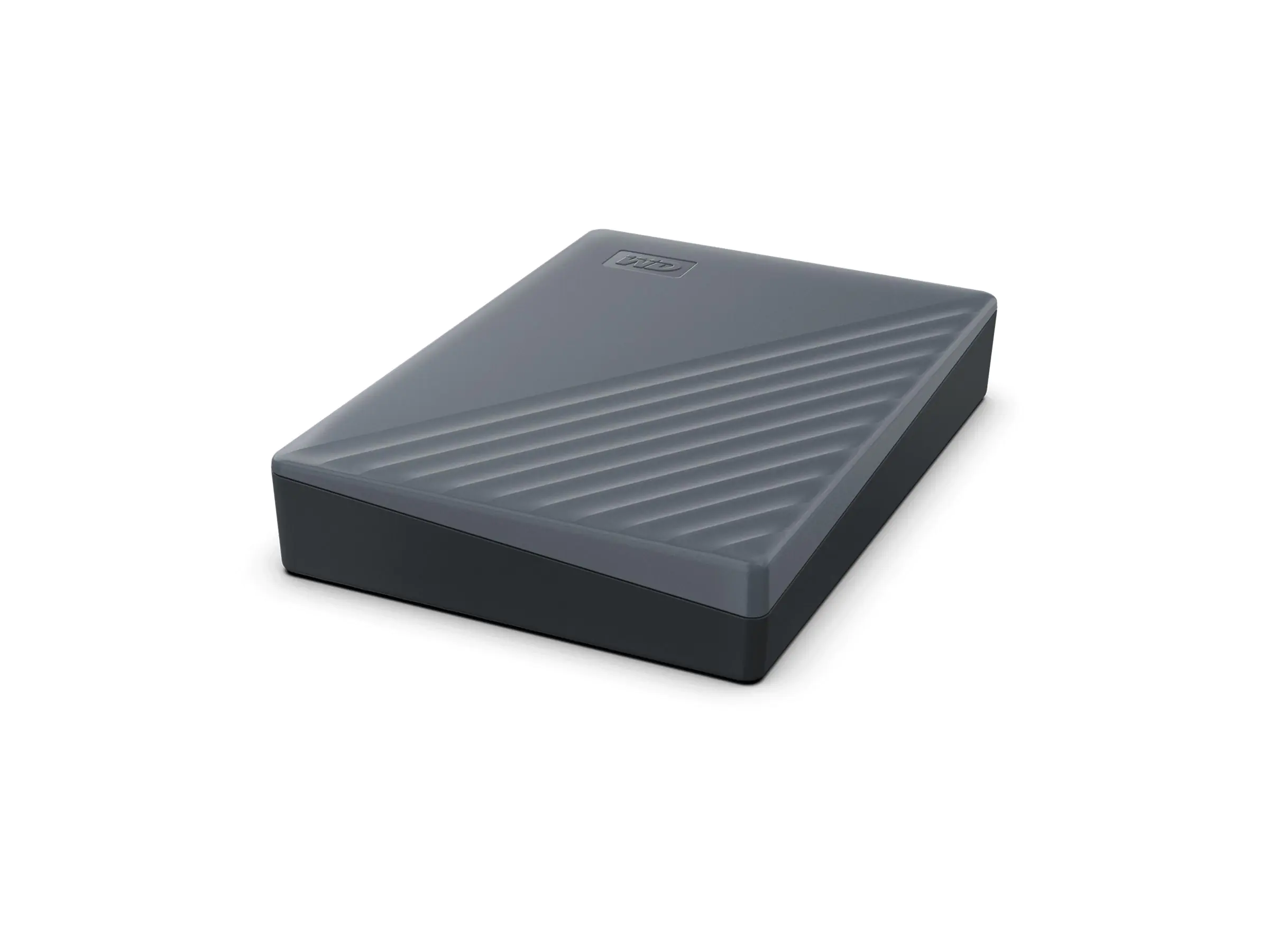 WD My Passport WDBRMD0050BGY-WESN - Festplatte - verschlüsselt - 5 TB - extern (tragbar) - USB 3.2 Gen 1 - 256-Bit-AES - silicon gray