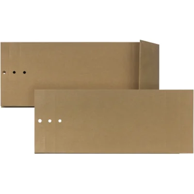 Musterbeutel M20 100 x 245 x 40 mm (B x H x T) Lochung für Klammer Kraftpapier braun 250 St./Pack.