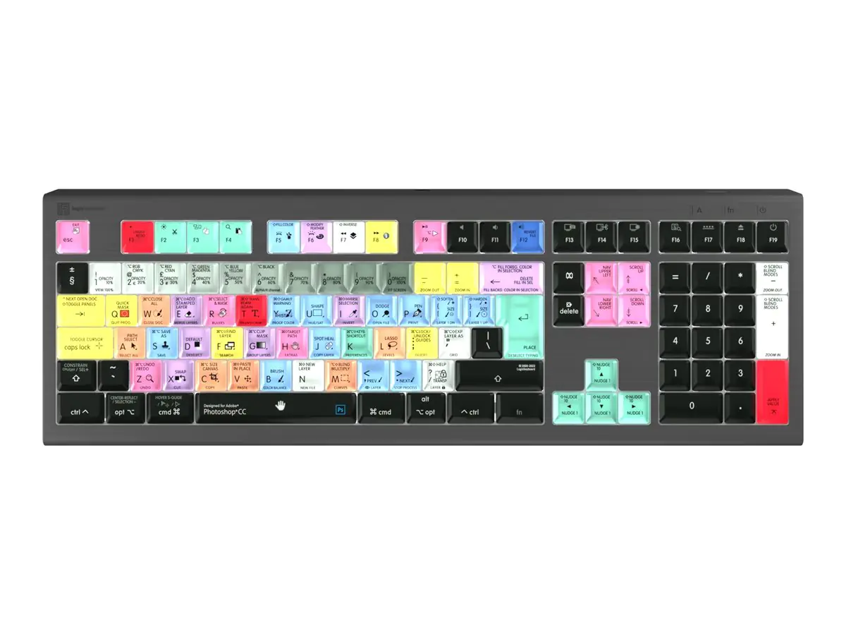 Logickeyboard Adobe Photoshop CC ASTRA2 - Tastatur LKB-PHOTOCC-A2M-UK