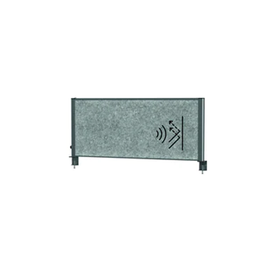 Jakob Maul GmbH MAUL 9761289, Trennwand, Grau, 1200 x 514 mm, Filz, Aluminium, Grau