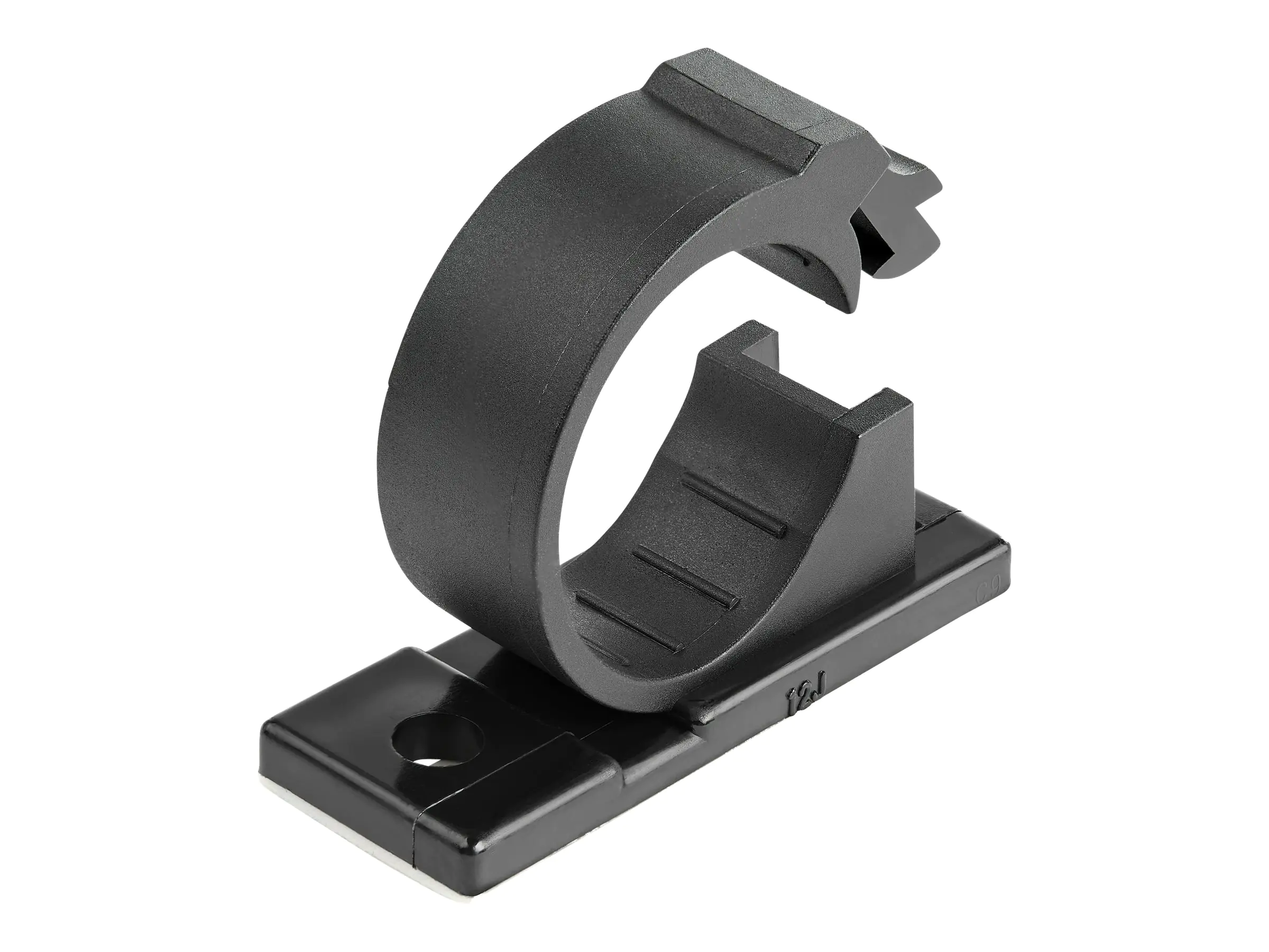 StarTech 100 Selbstklebende Kabelklemmen Groß - PC Kabelmanagement/Kabelhalterung - Kabel Organisator - Netzwerk/USB/Ethernet Kabelclips - Nylonklemme UL/94V-2 Brandklasse - Schwarz (CBMCC3) - Kabelklammer - Schwarz - TAA-konform (Packung mit 100)