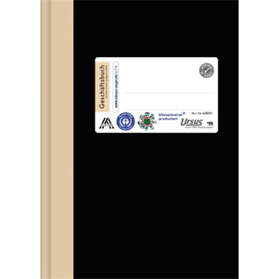 Ursus Geschäftsbuch 1510B96K 608391 DIN A6 96Blatt 80g kariert