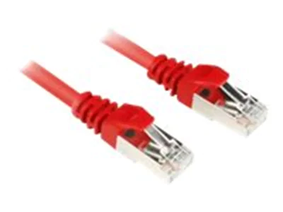 Sharkoon - Patch-Kabel - RJ-45 (M) bis RJ-45 (M) - 1.5 m - SFTP - CAT 6 - Rot