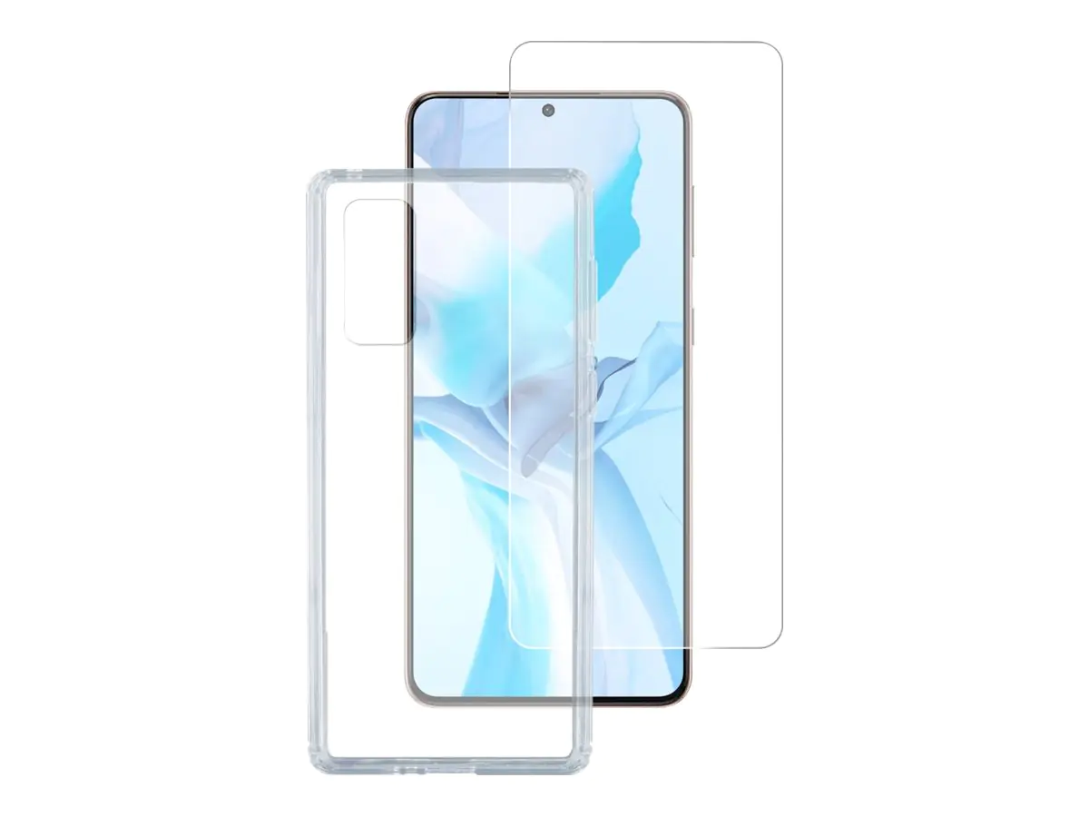 4smarts 360° starter set - Schutzhülle hintere Abdeckung für Mobiltelefon - Temperglas, Thermopla
