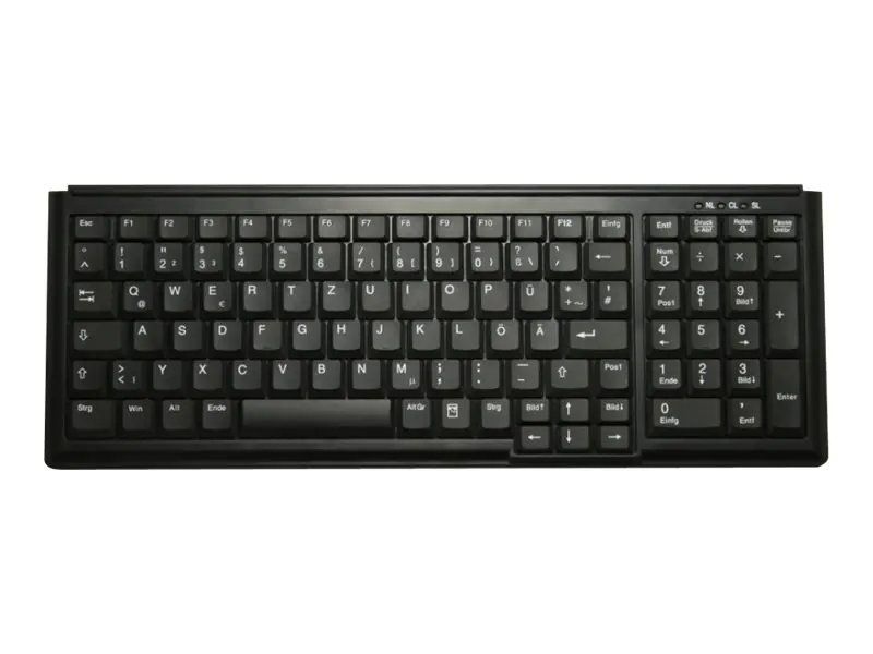 Active Key AK-7000 - Tastatur - PS/2 - Deutsch - Schwarz