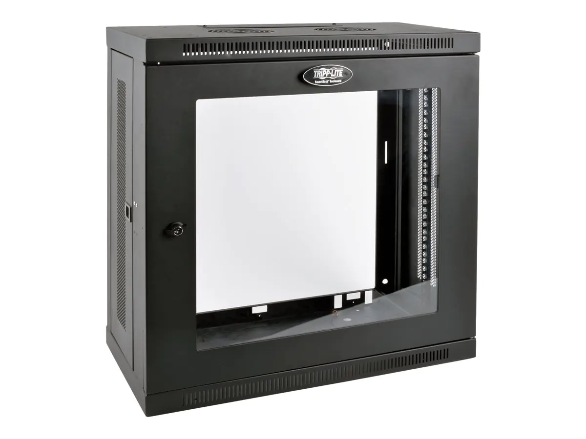 Tripp Eaton Tripp Lite Series 12U Wall Mount Rack Enclosure Server Cabinet 13" Depth w Acrylic Window - Schrank Netzwerkschrank - geeignet für Wandmontage - Schwarz - 12U - 48.3 cm (19") SRW12U13G
