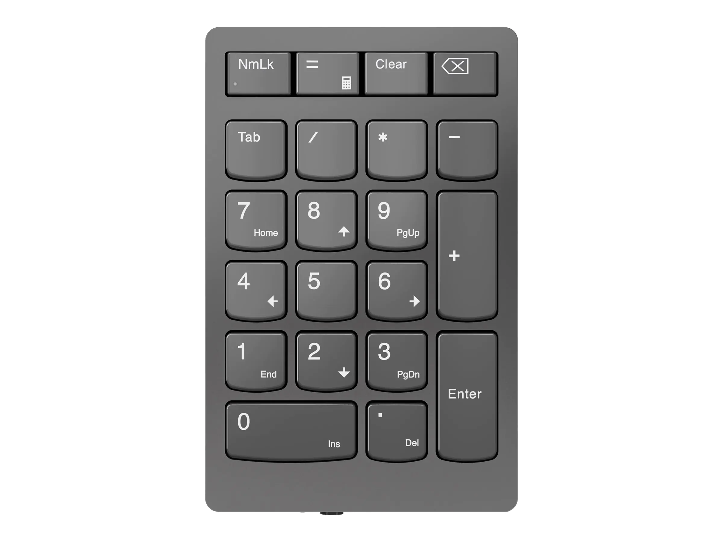 Lenovo Go Wireless Numeric Keypad - Tastenfeld - kabellos - 2.4 GHz - Tastenschalter: Scissor-Key - Storm Gray - retail