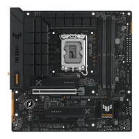 ASUS TUF GAMING B760M-BTF WIFI D4 - Motherboard - micro ATX - LGA1700-Sockel - B760 Chipsatz - USB 3.2 Gen 1, USB 3.2 Gen 2, USB-C 3.2 Gen2, USB-C 3.2 Gen 2x2, USB-C 3.2 Gen 1 - 2.5 Gigabit LAN, Wi-Fi 6, Bluetooth - Onboard-Grafik (CPU erforderlich) - Hig