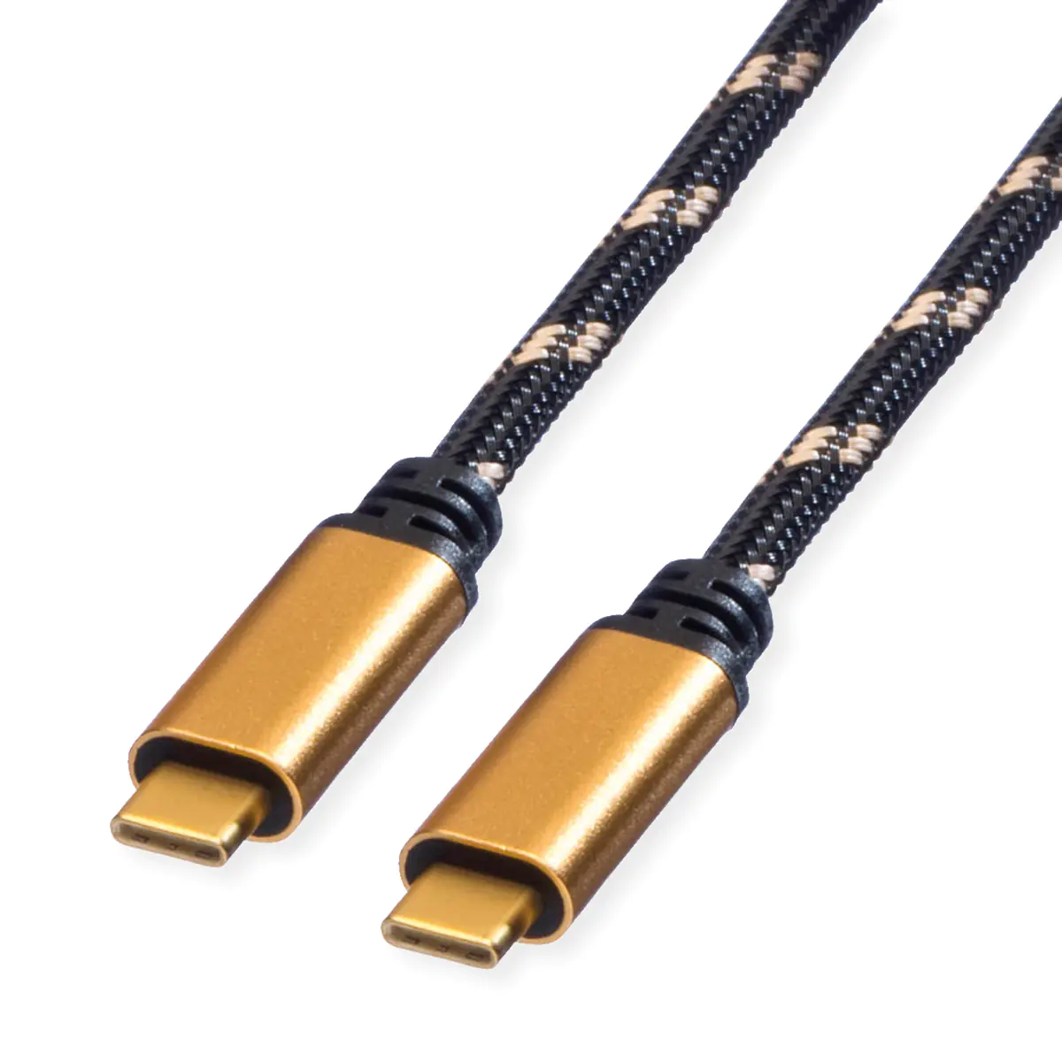 ROLINE GOLD USB4 Gen3x2 40Gbit/s Kabel C-C ST/ST 100W 2m - Kabel - Digital/Daten
