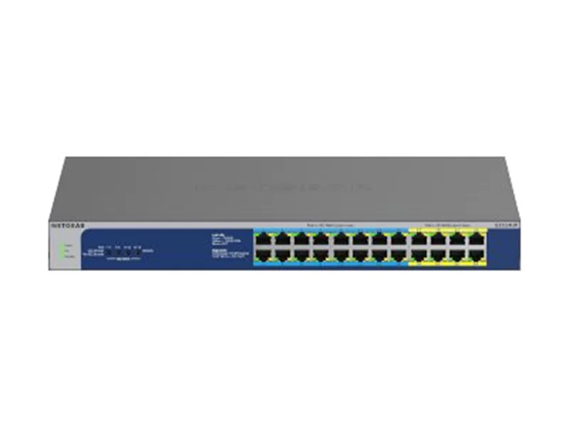 NETGEAR GS524UP - Switch - unmanaged - 8 x 10/100/1000 (PoE+) + 16 x 10/100/1000 (PoE++) - Desktop, an Rack montierbar - PoE++ (480 W) - AC 100 - 230 V