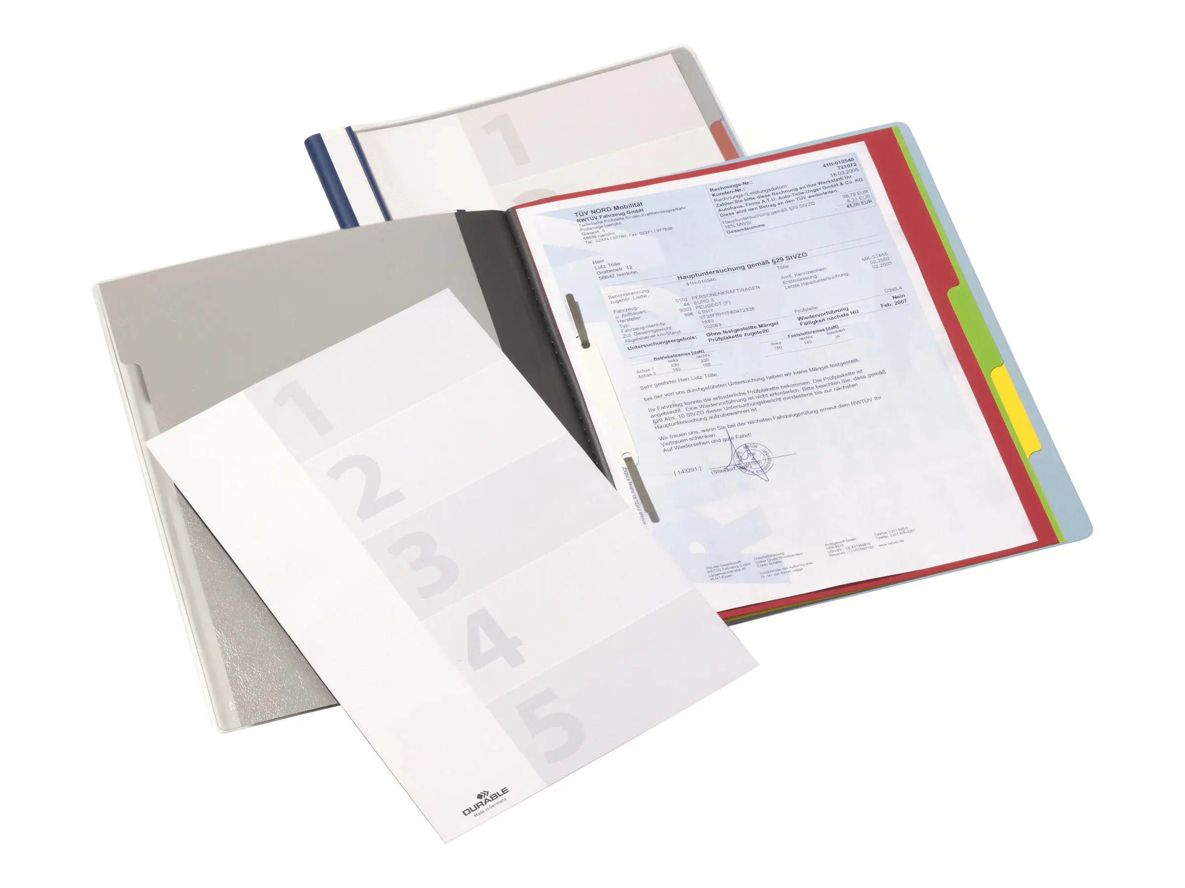 Durable DIVISOFLEX - Schnellhefter - für A4 (210 x 297 mm) 2557-06