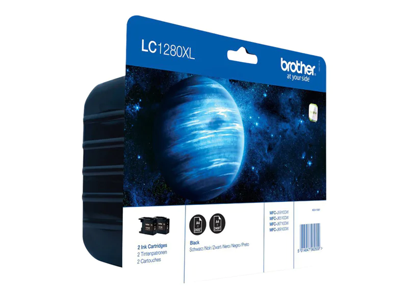 Brother LC1280XL Twin-Pack - 2er-Pack - Schwarz LC1280XLBKBP2DR