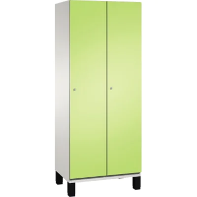 C+P Umkleidespind 4510022S10049 Füße 2Abteile B800mm lgr/vgn