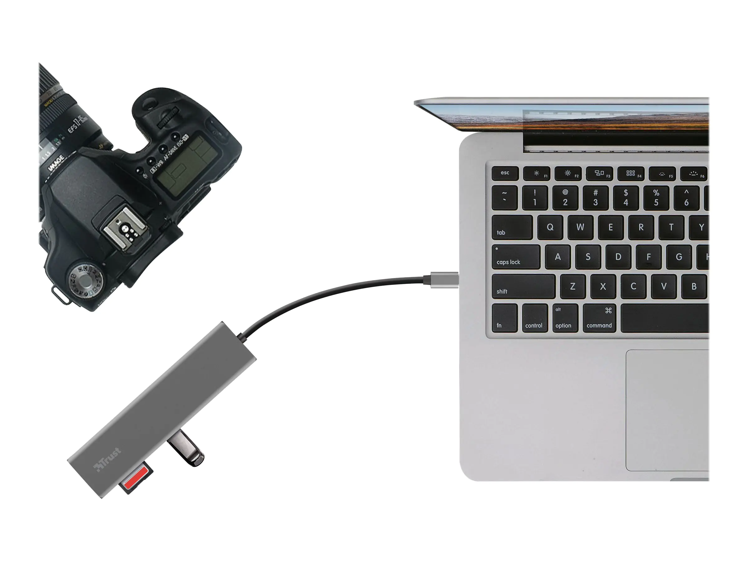 Trust Halyx - Hub - 3 x USB 3.2 Gen 1 - Desktop