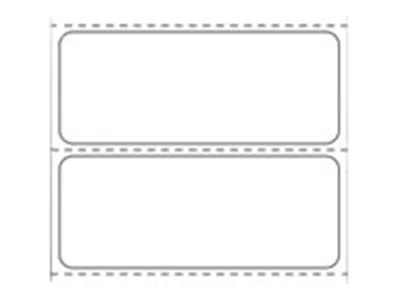 Zebra Z-Perform 1000D - Papier - seidig - permanenter Acrylklebstoff - unbeschichtet - perfo