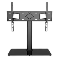 TECHly - Aufstellung - für LCD-Display - Temperglas - Schwarz - Bildschirmgröße: 81-165 cm (32"-65") - Schreibtisch-Ständer