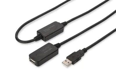 Digitus USB 2.0 Repeater Cable DA-73102 - USB-Verlängerungskabel - USB (M) zu USB (W) - USB 2.0 - 20 m - aktiv